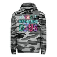Slate Camo 100 mermazing days Premium Hoodie - MaliasSmallBusiness
