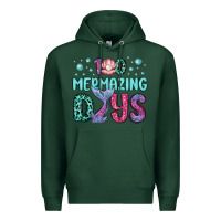 Sports Green 100 mermazing days Premium Hoodie - MaliasSmallBusiness