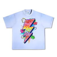 Grape Ice lightning bolt autism Urban Heavy Tee - Zillion Design Studio