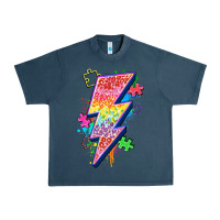 Midnight Navy lightning bolt autism Urban Heavy Tee - Zillion Design Studio