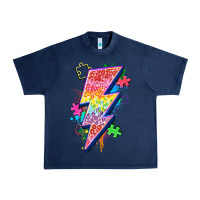 Navy lightning bolt autism Urban Heavy Tee - Zillion Design Studio