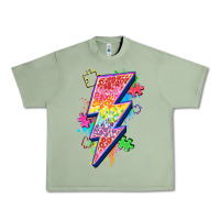 Oil Green lightning bolt autism Urban Heavy Tee - Zillion Design Studio