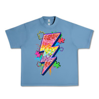Pebble Blue lightning bolt autism Urban Heavy Tee - Zillion Design Studio