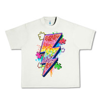 Pistachio lightning bolt autism Urban Heavy Tee - Zillion Design Studio