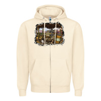 Sandshell wild west Zipper Hoodie - SublimationCraftShop