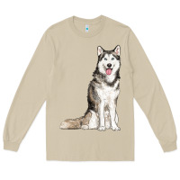 Mushroom husky Long Sleeve Tee - RanaPortraitStore