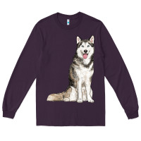 Plum husky Long Sleeve Tee - RanaPortraitStore