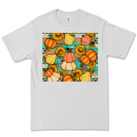 Dove Grey pumpkin sunflowers leaves Premium Tee - Artiststas