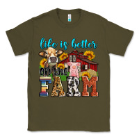 Army Green life is better on the farm Classic Tee - Zillion Design Studio