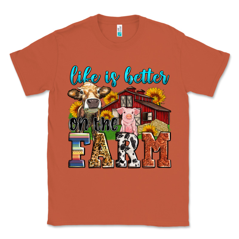 Life Is Better On The Farm Classic Tee by Zillion Design Studio | Teevron