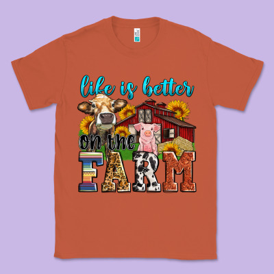 Life Is Better On The Farm Classic Tee Designed By Zillion Design Studio