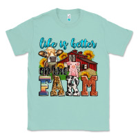 Seafoam life is better on the farm Classic Tee - Zillion Design Studio