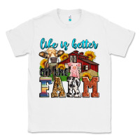 White life is better on the farm Classic Tee - Zillion Design Studio