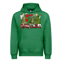 Emerald merry christmas nurse trees Urban Hoodie - MaliasSmallBusiness
