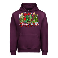 Mauve Wine merry christmas nurse trees Urban Hoodie - MaliasSmallBusiness