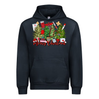 Navy merry christmas nurse trees Urban Hoodie - MaliasSmallBusiness