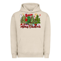 Pigment French Oak merry christmas nurse trees Urban Hoodie - MaliasSmallBusiness