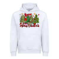 White merry christmas nurse trees Urban Hoodie - MaliasSmallBusiness