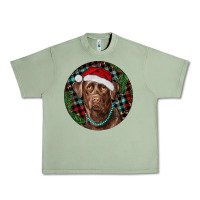 Oil Green Labrador Retriever Christmas Urban Heavy Tee - RanaPortraitStore
