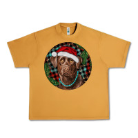 Peanut Butter Labrador Retriever Christmas Urban Heavy Tee - RanaPortraitStore
