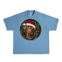 Pebble Blue Labrador Retriever Christmas Urban Heavy Tee - RanaPortraitStore