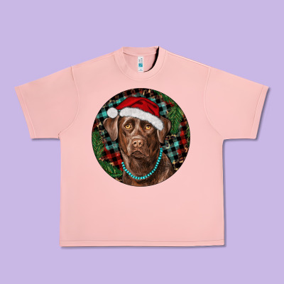 Urban Heavy Tee Labrador Retriever Christmas