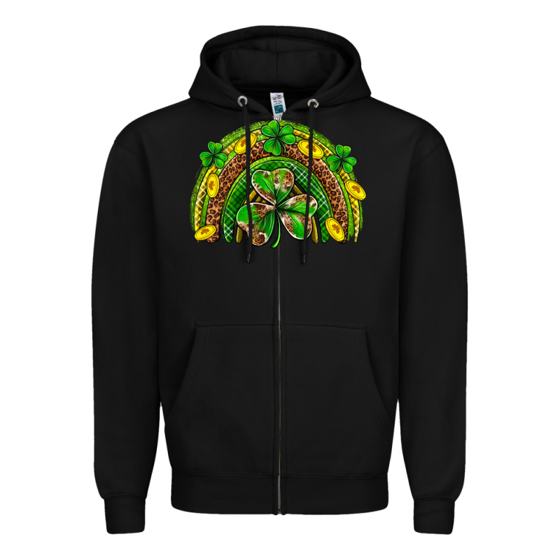 St. Patrick's Day Rainbow Zipper Hoodie by Neo Western | Teevron