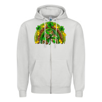Dove Grey St. Patrick's Day rainbow Zipper Hoodie - Neo Western