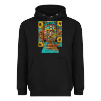 Black i hate everyone but coffee helps western skeleton coffee sunflowers 12 Heavyweight Hoodie - Artiststas