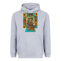 Heather Grey i hate everyone but coffee helps western skeleton coffee sunflowers 12 Heavyweight Hoodie - Artiststas