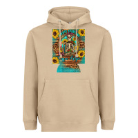 Mushroom i hate everyone but coffee helps western skeleton coffee sunflowers 12 Heavyweight Hoodie - Artiststas