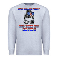 Heather Grey just call me pretty and take me racing Premium Sweatshirt - JahusDesignShop