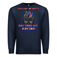 Navy just call me pretty and take me racing Premium Sweatshirt - JahusDesignShop