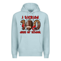 Blue Mist i tackled 100 days of school Premium Hoodie - MaliasSmallBusiness