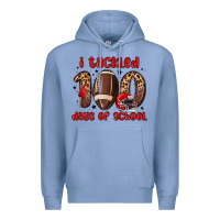 Colony Blue i tackled 100 days of school Premium Hoodie - MaliasSmallBusiness
