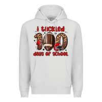 Dove Grey i tackled 100 days of school Premium Hoodie - MaliasSmallBusiness