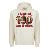 Oatmeal Heather i tackled 100 days of school Premium Hoodie - MaliasSmallBusiness