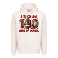 Pale Pink i tackled 100 days of school Premium Hoodie - MaliasSmallBusiness