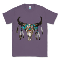 Lavender boho bull skull Classic Tee - RanaPortraitStore
