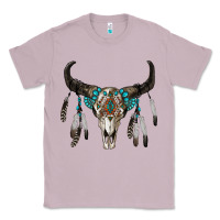 Lilac boho bull skull Classic Tee - RanaPortraitStore