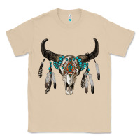 Mushroom boho bull skull Classic Tee - RanaPortraitStore