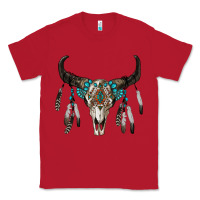 Red boho bull skull Classic Tee - RanaPortraitStore