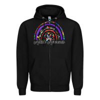 Black autism awareness Zipper Hoodie - SublimationCraftShop