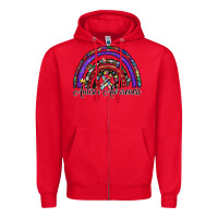Red autism awareness Zipper Hoodie - SublimationCraftShop