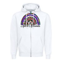 White autism awareness Zipper Hoodie - SublimationCraftShop