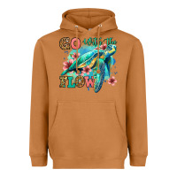 Meerkat go with the flow floral turtle Heavyweight Hoodie - Jasminsmagicworld