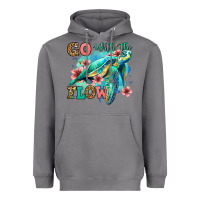 Storm go with the flow floral turtle Heavyweight Hoodie - Jasminsmagicworld