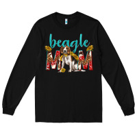 Black western beagle mom Long Sleeve Tee - texasbilliewilder