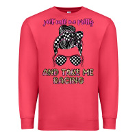 Cardinal just call me pretty and take me racing Premium Sweatshirt - JahusDesignShop
