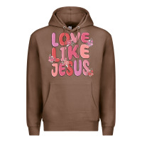 Chestnut love like jesus Premium Hoodie - MaliasSmallBusiness